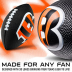 Franklin Sports Nfl Cincinnati Bengals Football - Kids Foam Football - Soft Football - Mini Size - Perfect For Gameday - 8.5'' 3