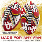 Franklin Sports Nfl San Francisco 49Ers Football - Youth Mini Football - 8.5'' Junior Size Ball - Spacelace Easy Grip Texture- P