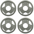 Balancefrom Olympic 2-Inch Cast Iron Plate Weight Plate For Strength Training And Weightlifting, 2.5-Pound, Set Of 4