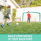Gosports Team Tone 6 Ft X 4 Ft Portable Soccer Goal For Kids - Pop Up Net For Backyard - Turquoise