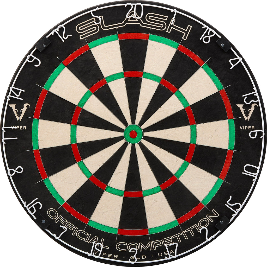 Viper Slash Official Competition Bristle Steel Tip Dartboard, Wdf Accredited With Staple-Free Ultra-Thin Metal Wiring, Self-Heal