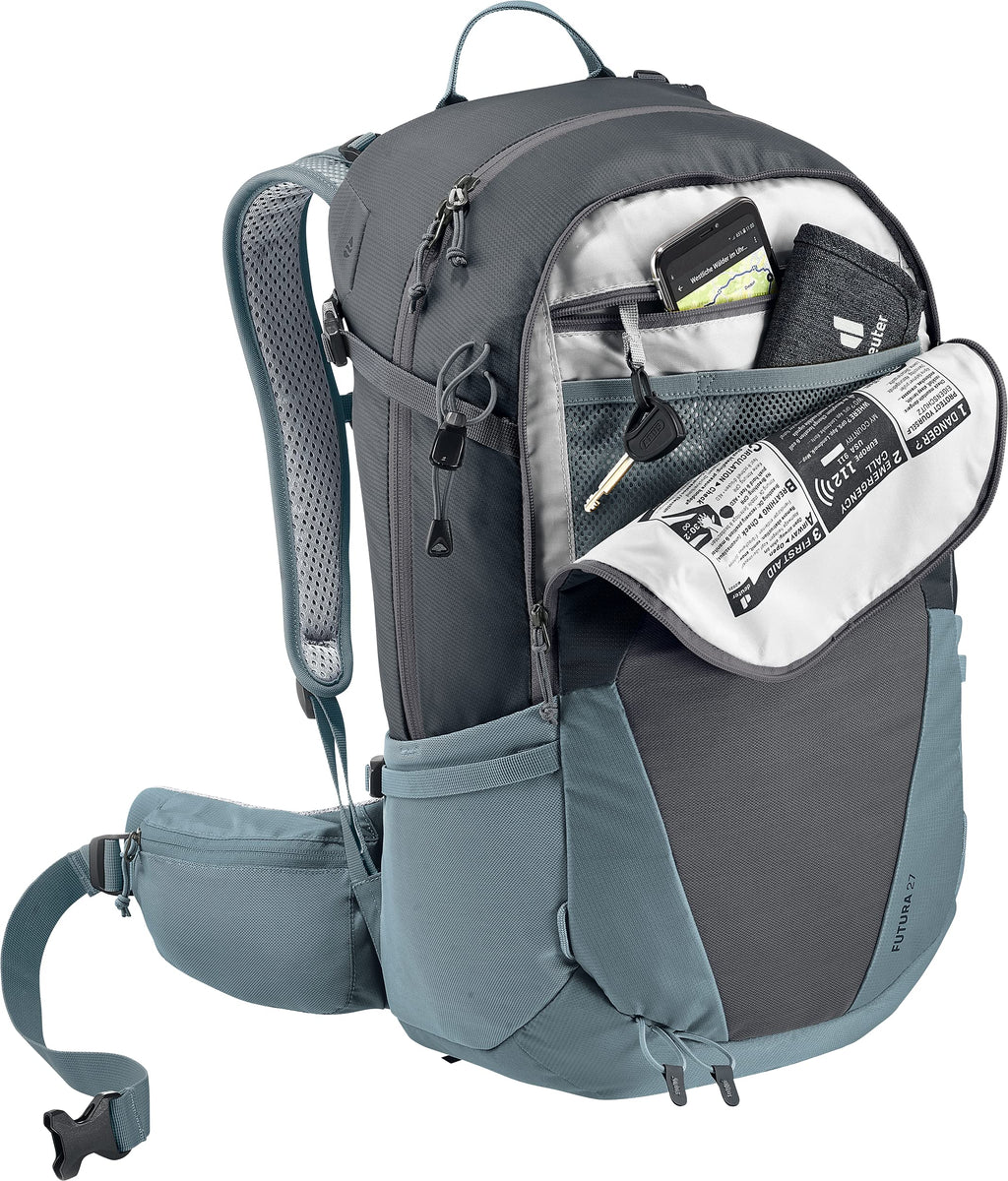 Deuter Unisexa- Adults Futura 27 Hiking Backpack, Graphite Shale, 27 L
