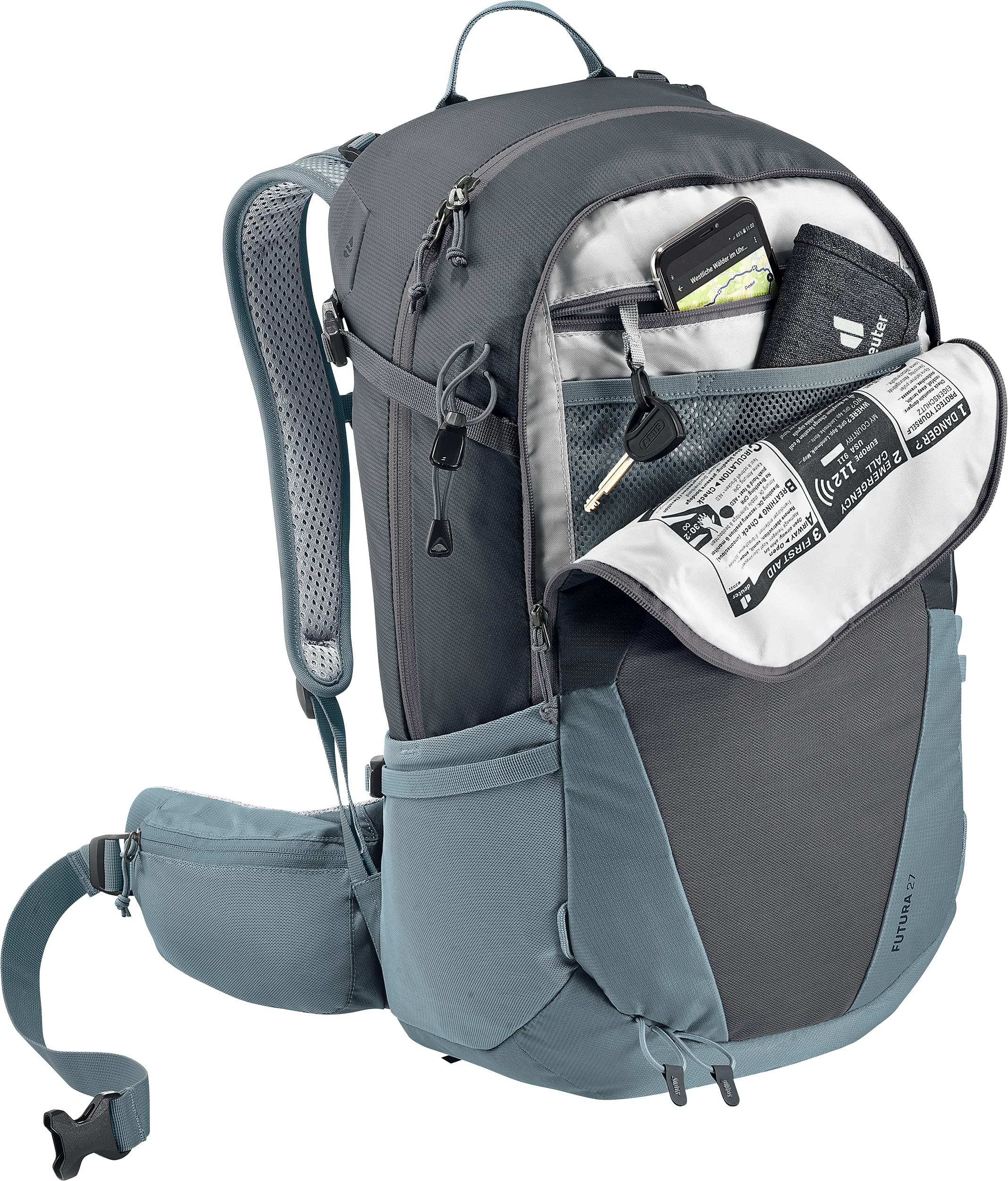 Deuter Unisexa- Adults Futura 27 Hiking Backpack, Graphite Shale, 27 L