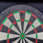 Hathaway Farmington Dartboard And Cabinet Set - Includes 18-In Dartboard, Steel-Tip Darts, Chalk Scoreboards - Perfect For Famil