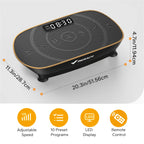 MERACH Vibration Plate Exercise Machine Whole Body Workout Power Vibrate Fitness Platform Vibration Weight Loss&Shaping