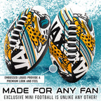 Franklin Sports Nfl Jacksonville Jaguars Football - Youth Mini Football - 8.5'' Junior Size Ball - Spacelace Easy Grip Texture-