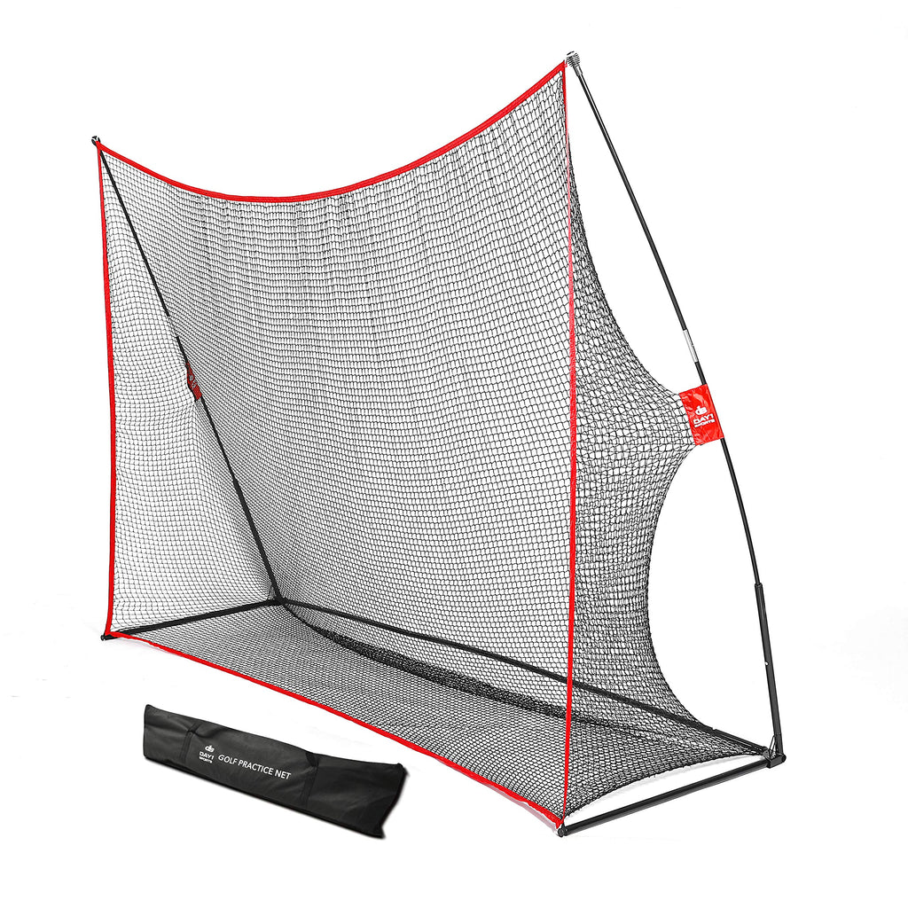 Practice Golf Hitting Net By Day 1 Sports - Large 10X 7- Portable Carry Bag - Indoor Or Outdoor Use - Quick And Easy Assembly - 