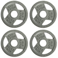 Fitvids Cast Iron Plate Weight Plate for Strength Training and Weightlifting, 2-Inch Center, 5LB (Set of 4)