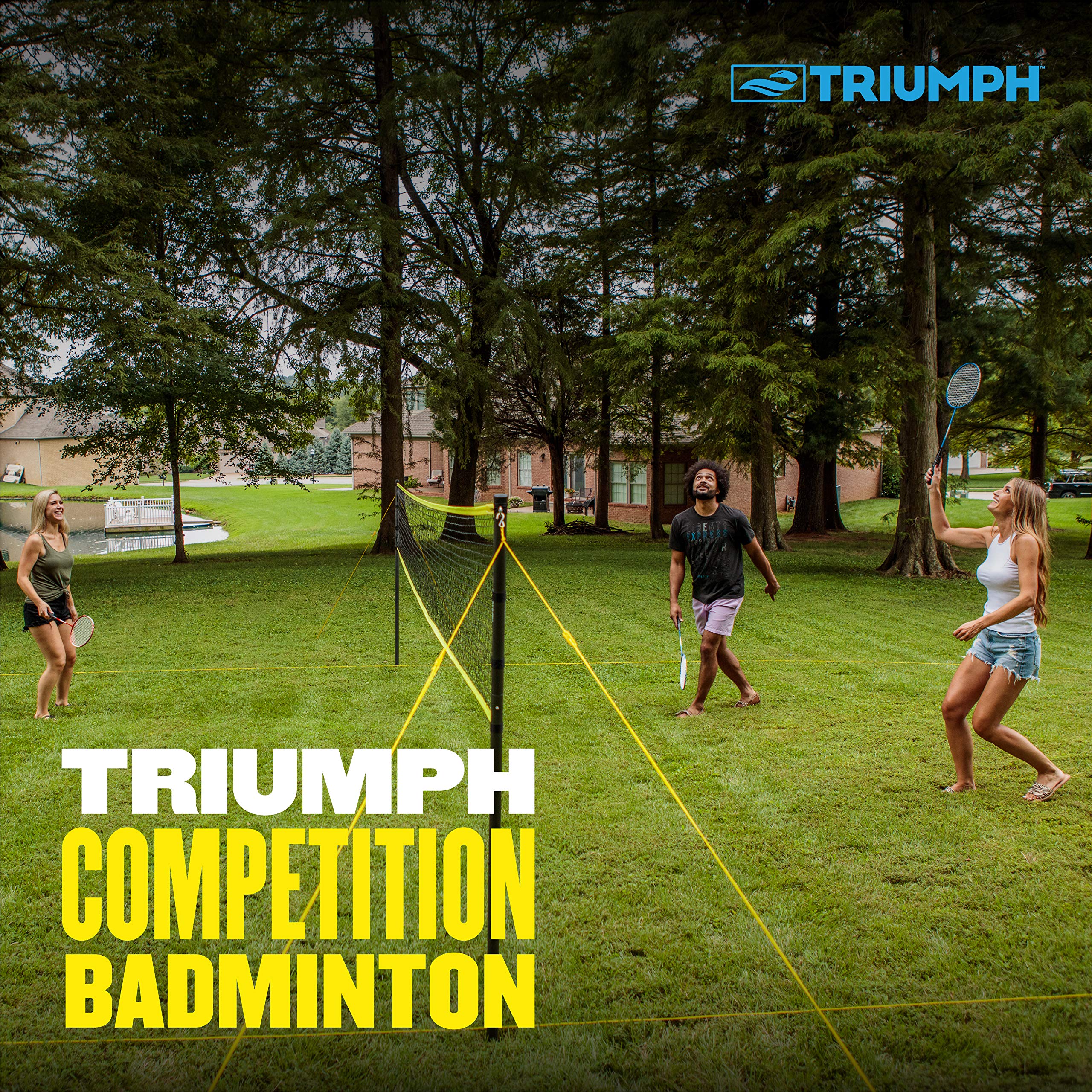 Triumph Competition Badminton Set With Steel Construction