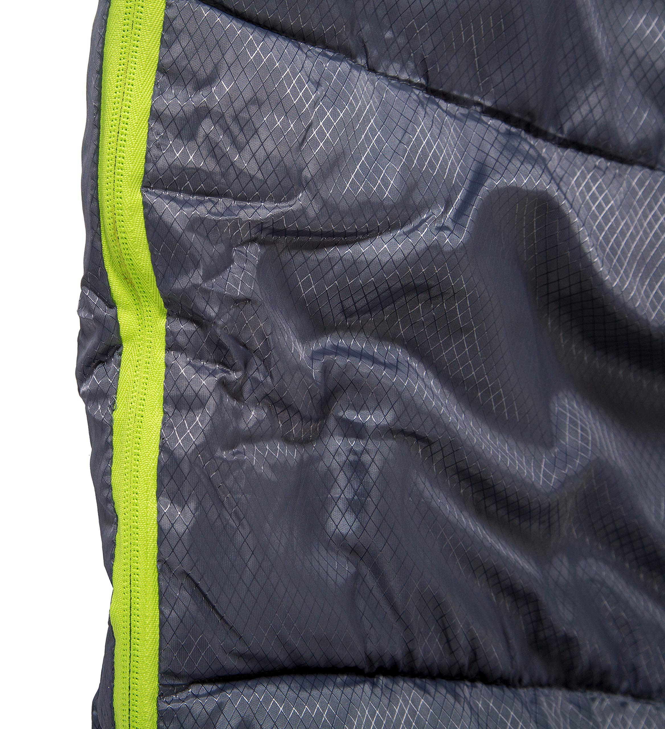 Stansport Stansport Trekker - 86 In X 34 In Mummy Sleeping Bag, Green/Gray