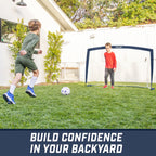 Gosports Team Tone 6 Ft X 4 Ft Portable Soccer Goal For Kids - Pop Up Net For Backyard - Navy