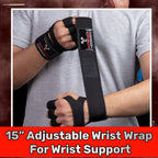 Fitness Force Ventilated Gym Gloves For Men With Built-In Wrist Support For Workouts Weightlifting Gloves Workout Gloves For Wom