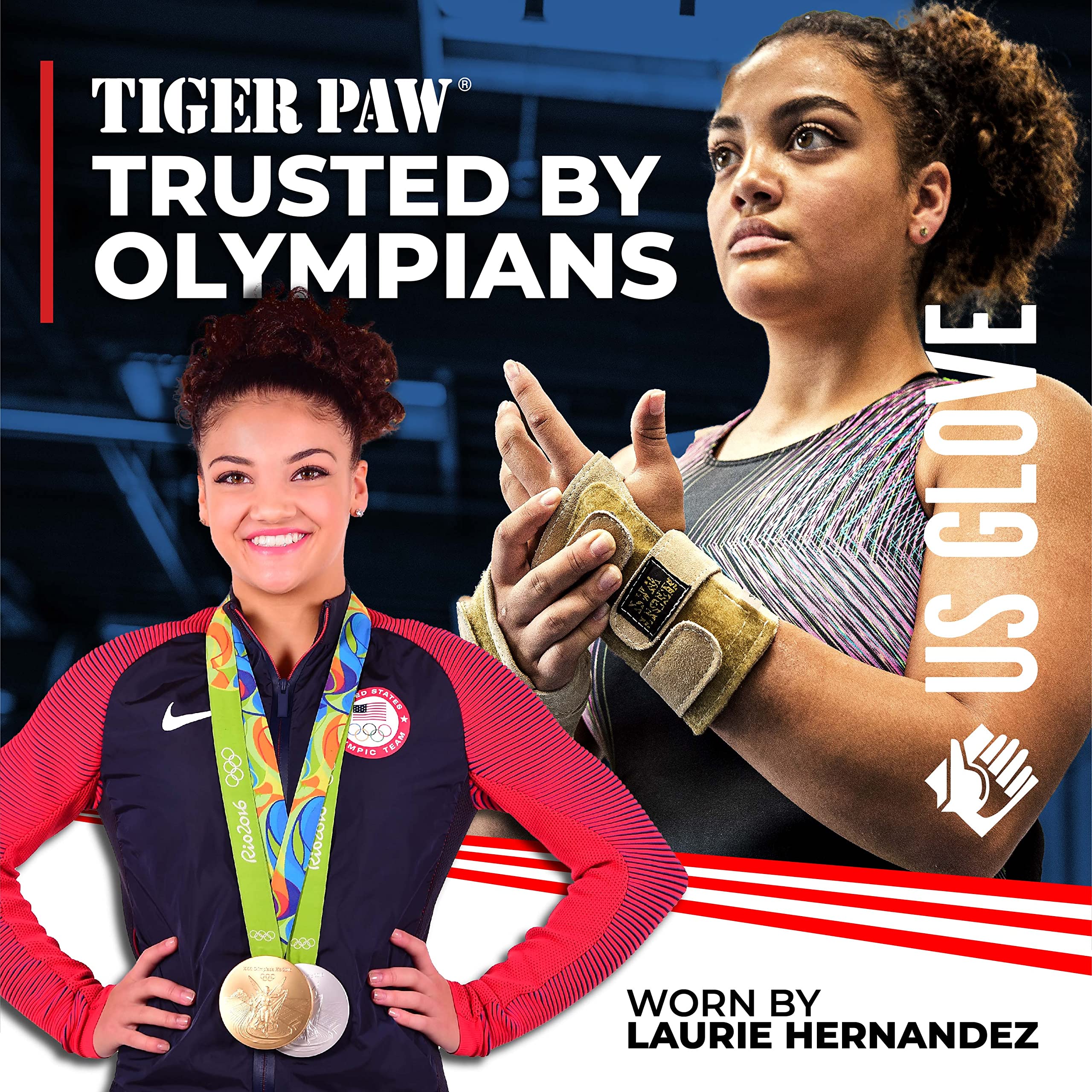 Tiger Paw Authentic Gymnastics Wrist Supports (Sold In Pairs) - Original Competition-Grade Gymnastics Wrist Guards, Wrist Suppor