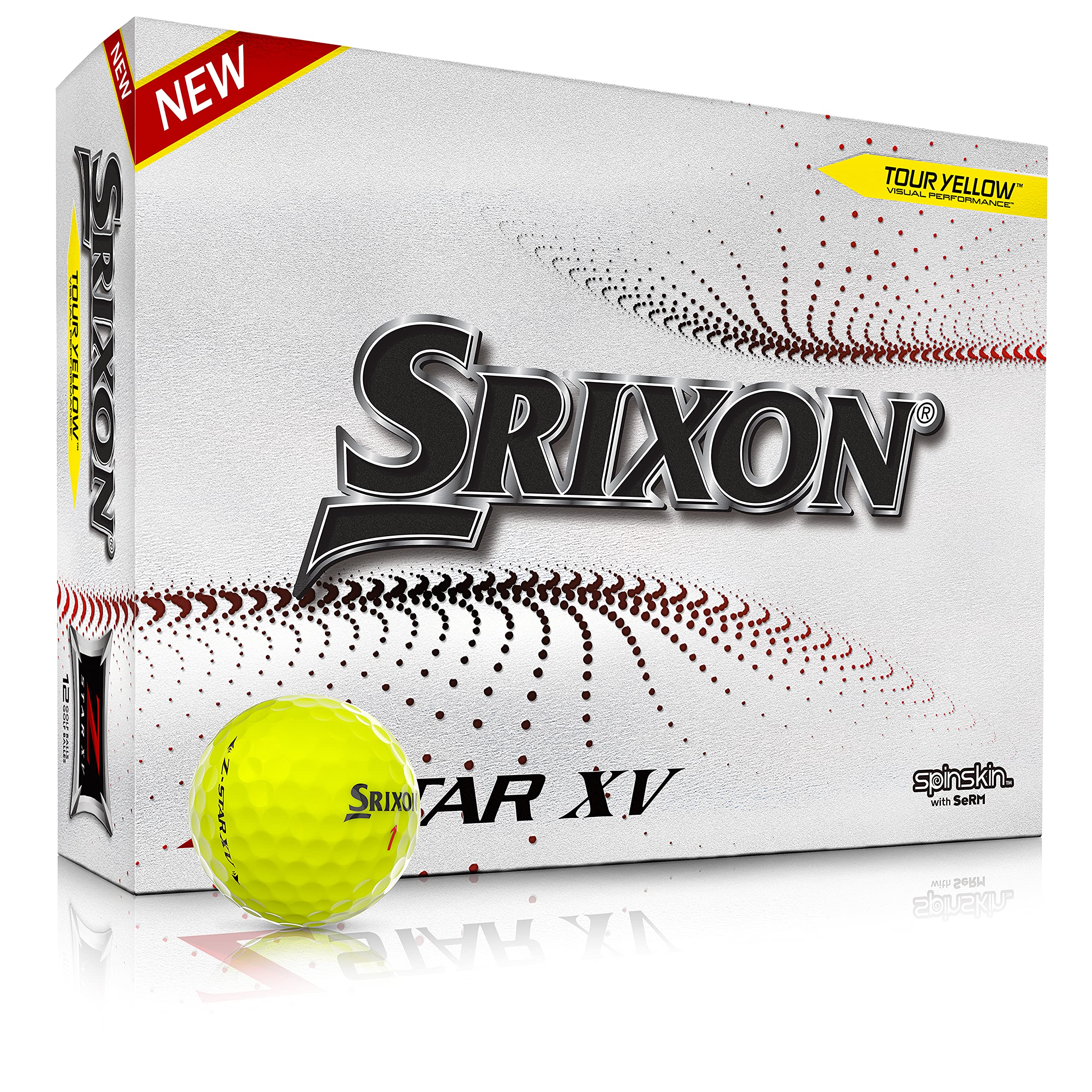 Srixon Ball:Z-Star Xv7 Tyl (12), Yellow, One Size (10311207)
