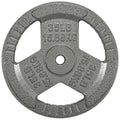 Hulkfit 1-Inch Iron Plate For Strength Training, Weightlifting, Single (35 Pounds), Silver