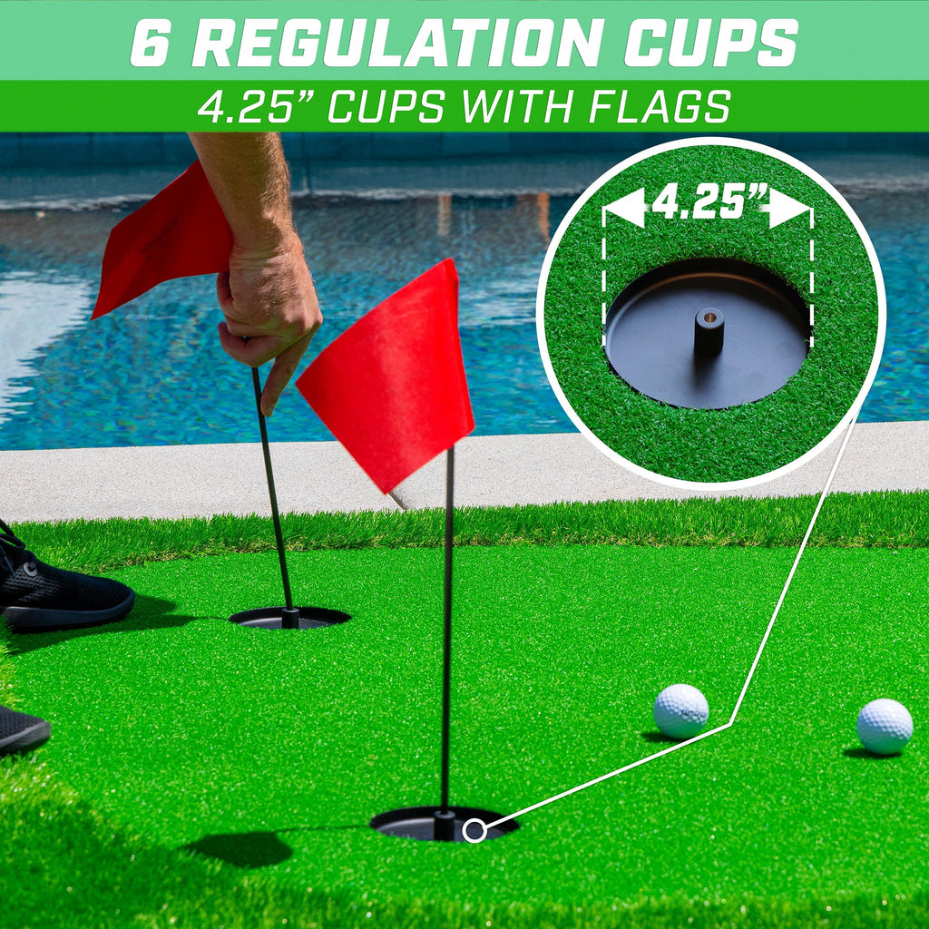 Gosports Golf Putting Green For Indoor & Outdoor Putting Practice - Choose 10Ft X 5Ft Or 12Ft X 5Ft