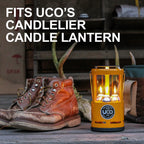 Uco 9-Hour Survival , Long-Burning Emergency Candles For Candle Lantern, White, 9 Pack