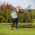 Izzo Golf The Beast Titan 12Ft X 10Ft Golf Hitting Net - Oversized Home Range Golf Hitting Net For Your Backyard,Black