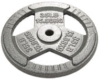 Hulkfit 1-Inch Iron Plate For Strength Training, Weightlifting, Single (35 Pounds), Silver