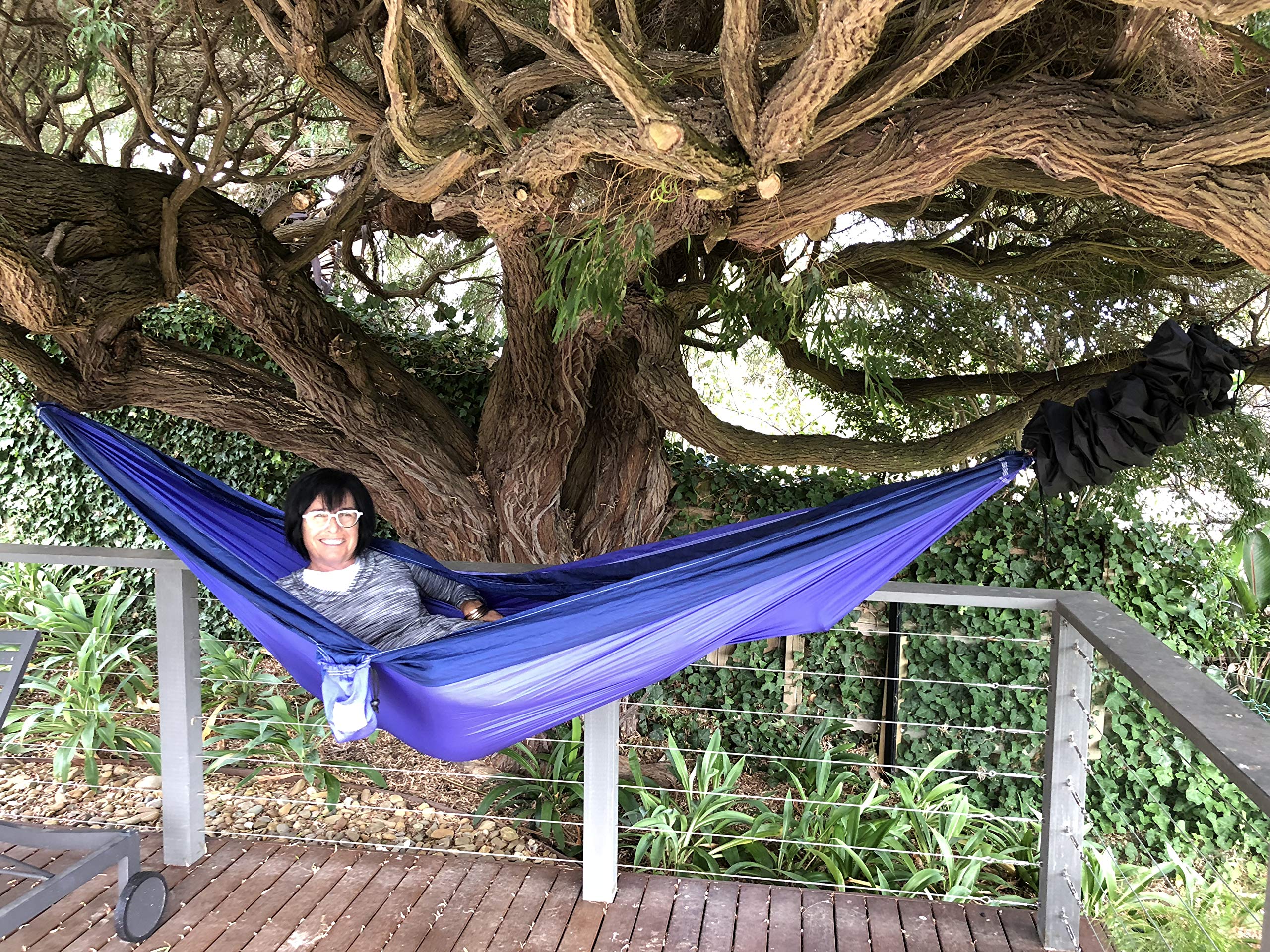 Hammock Bliss Double - Extra Long - Extra Wide - Extra Large - Two Person Double Wide Camping Hammock - Suspension System Includ