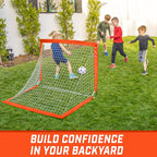 Gosports Team Tone 4 Ft X 3 Ft Portable Soccer Goal For Kids - Pop Up Net For Backyard - Red