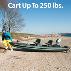 Sea Eagle Ez Cart - Chart Wheel System For Boats And Kayaks (Wide Heavy Duty Ez Cart)
