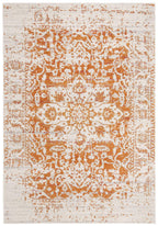 Safavieh Madison Collection 11 X 15 Orangeivory Mad603P Oriental Snowflake Medallion Distressed Non-Shedding Living Room Dining