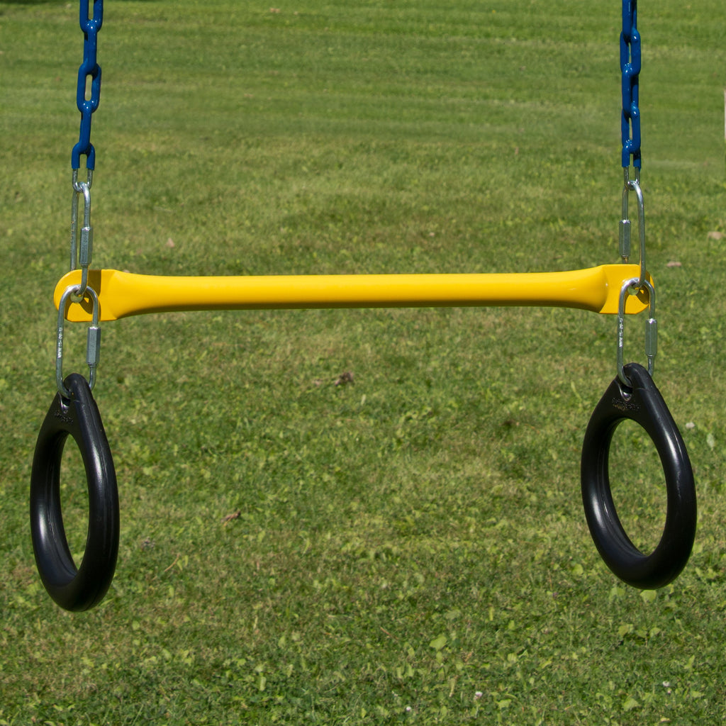 Swing-N-Slide Ring And Trapeze Combo Swing Black