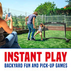Soccer Net, Kids Pop-Up Soccer Goals For Backyard Football Practice & Training, Portable 4 X 3Ft