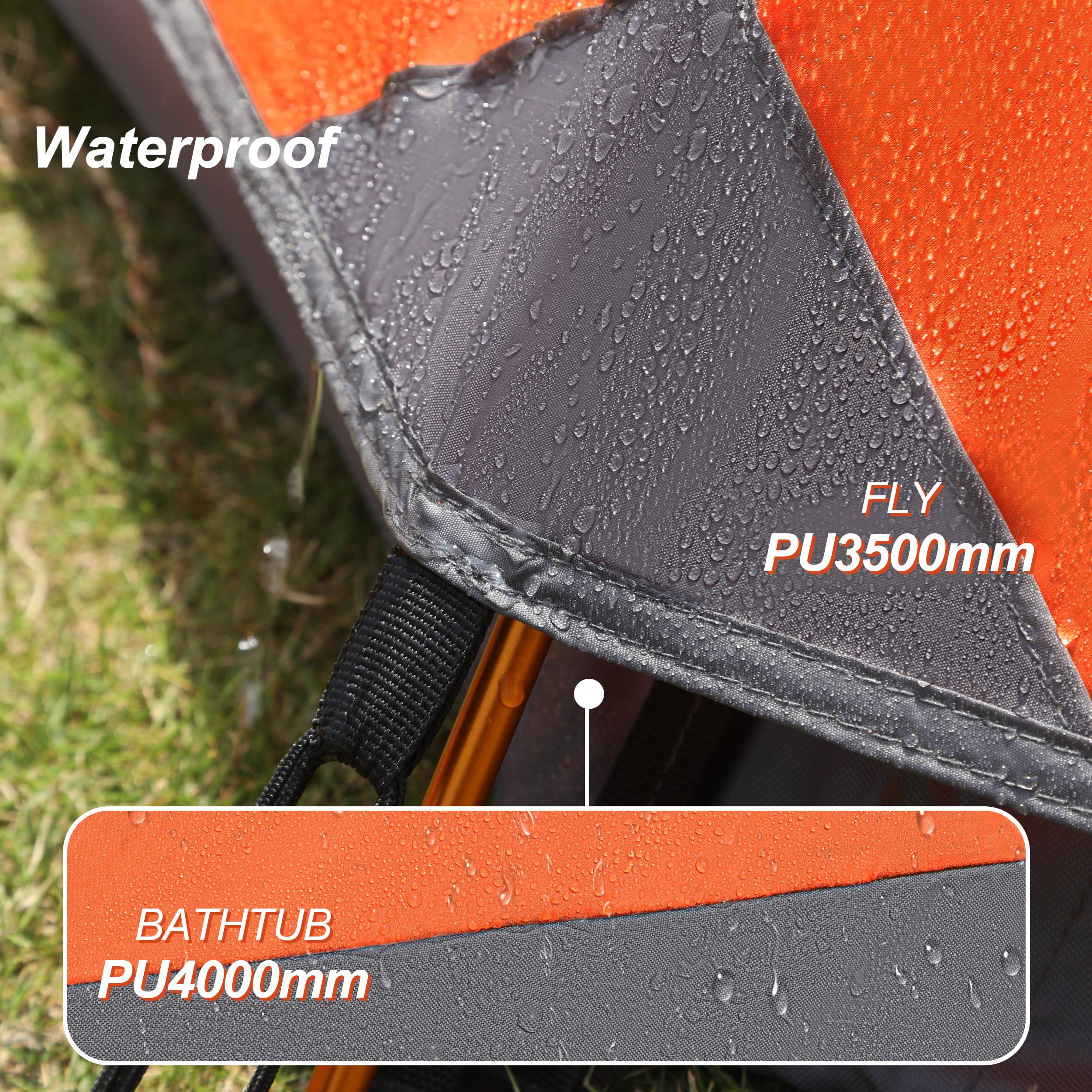 Camppal 1 Person Tent For Camping Hiking Mountain Hunting Backpacking Tents 4 Season Resistance To Windproof Rainproof And Water