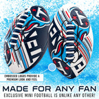 Franklin Sports Nfl Tennesseee Titans Football - Youth Mini Football - 8.5'' Junior Size Ball - Spacelace Easy Grip Texture- Per