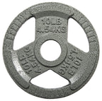 Balancefrom Olympic 2-Inch Cast Iron Plate Weight Plate For Strength Training And Weightlifting, 10-Pound, Single