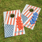 Triumph Sports Triumph Patriotic Classic 2X3 Cornhole Set - Includes 2 Patriotic Boards, 8 All-Weather Cornhole Bags