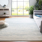 Safavieh Adirondack Collection 6 X 9 Slate  Cream Adr113T Modern Ombre Non-Shedding Living Room Bedroom Dining Home Office Area 