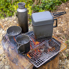 Family 3-Pack - The Original Bushcraft Grill - Welded Stainless Steel High Strength Mesh (Campfire Rated) - Expedition Research