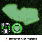 Franklin Sports Kickball + Baseball Base Set - Baseball + Kickball Bases, Home Plate And Pitchers Rubber - Portable Glow In The