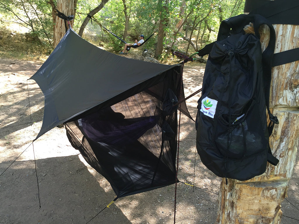 Hammock Bliss Sky Tent 2 - A Revolutionary 2 Person Hammock Tent - Waterproof And Bug Proof Hanging Tent Provides Spacious And C