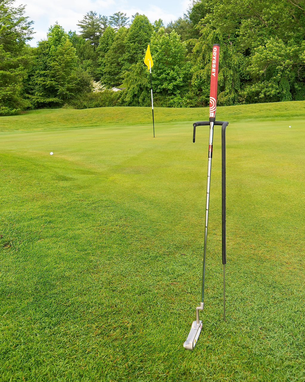 Grip Up Golf - Stainless Steel Golf Club Stand (Black). Made In The Usa With Stainless Steel And Industial Grade Vinyl Coverings