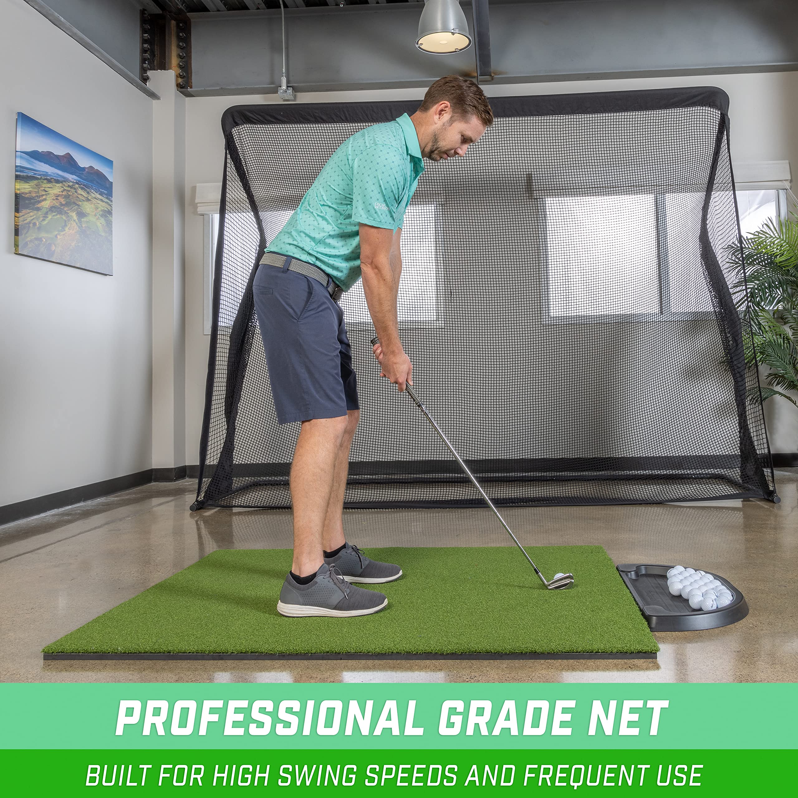 Gosports Elite Golf Practice Net With Steel Frame - Choose 10' Or 7' Size