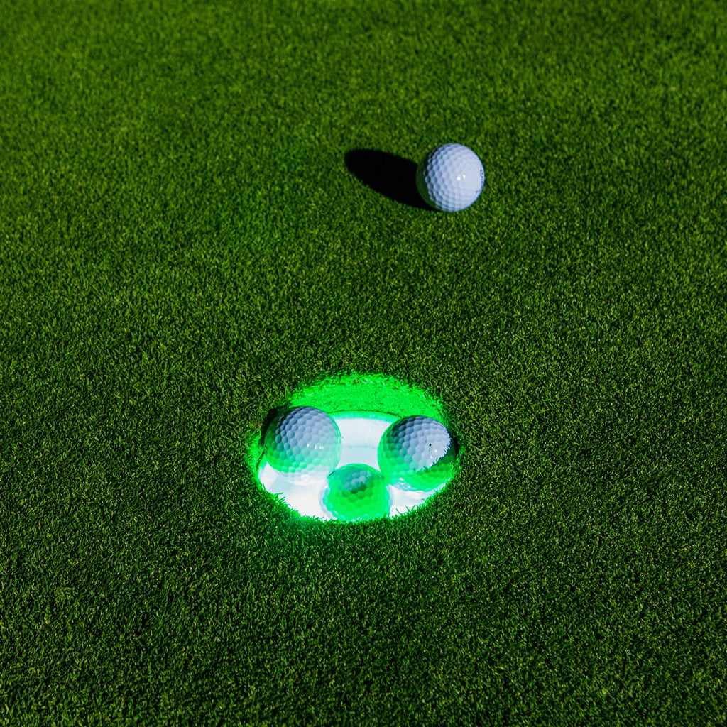 Gosports Light Up Golf Hole Lights 3 Pack - Great For Low Light Golf Play, Putting Practice, Chipping Practice And More