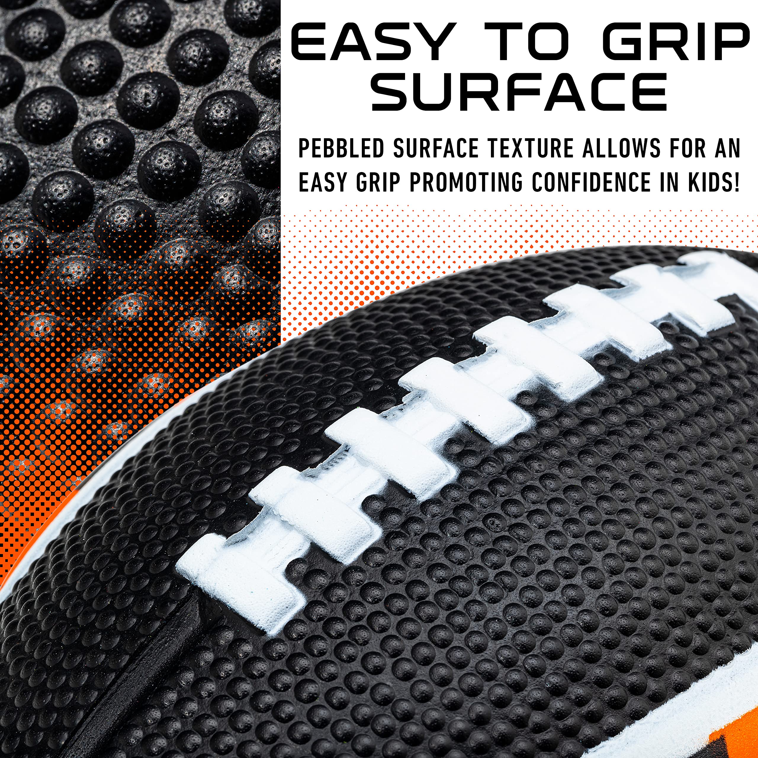 Franklin Sports Nfl Cincinnati Bengals Football - Kids Foam Football - Soft Football - Mini Size - Perfect For Gameday - 8.5'' 3