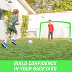 Gosports Team Tone 6 Ft X 4 Ft Portable Soccer Goal For Kids - Pop Up Net For Backyard - Bright Green