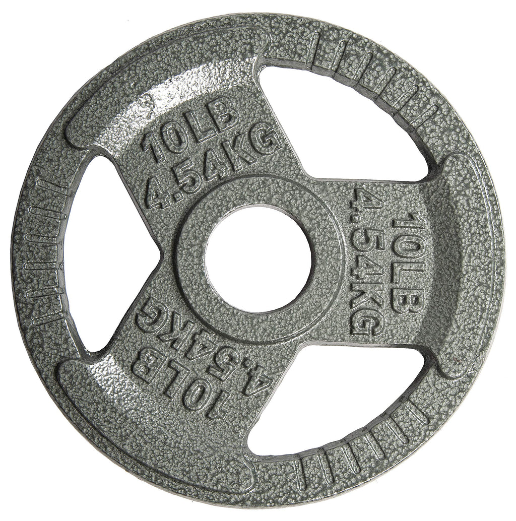 Balancefrom Olympic 2-Inch Cast Iron Plate Weight Plate For Strength Training And Weightlifting, 10-Pound, Set Of 4