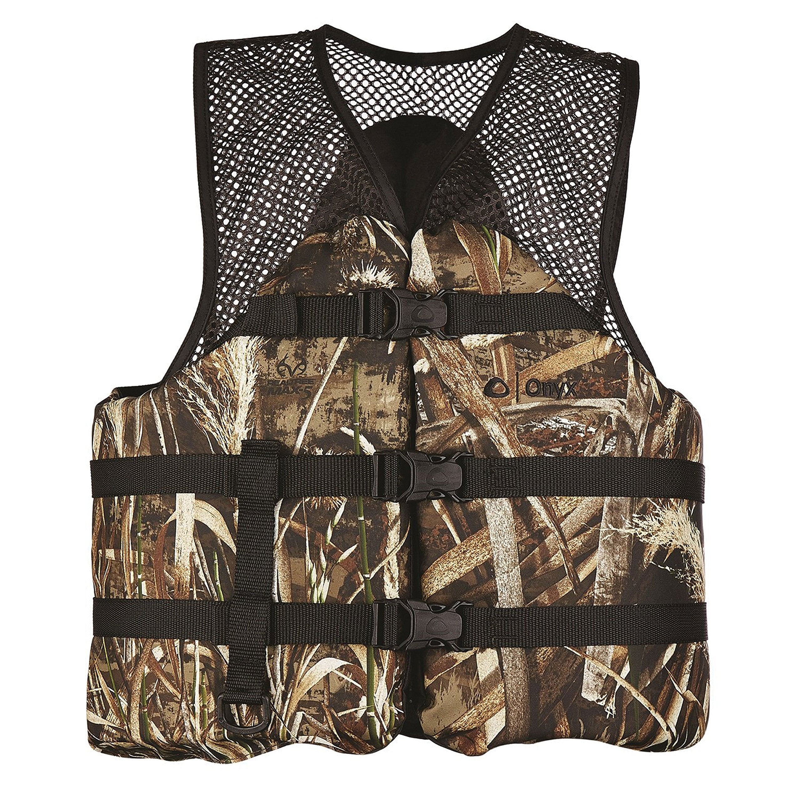 ONYX Mesh Classic Sport Life Jacket, Medium, Realtree Max