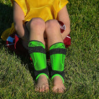 Vizari Matera Soccer Ankle Protection Shin Guard with Ankle Protection – Green/Black