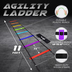 Yes4All Agility Ladder - 8 Rungs - Rainbow