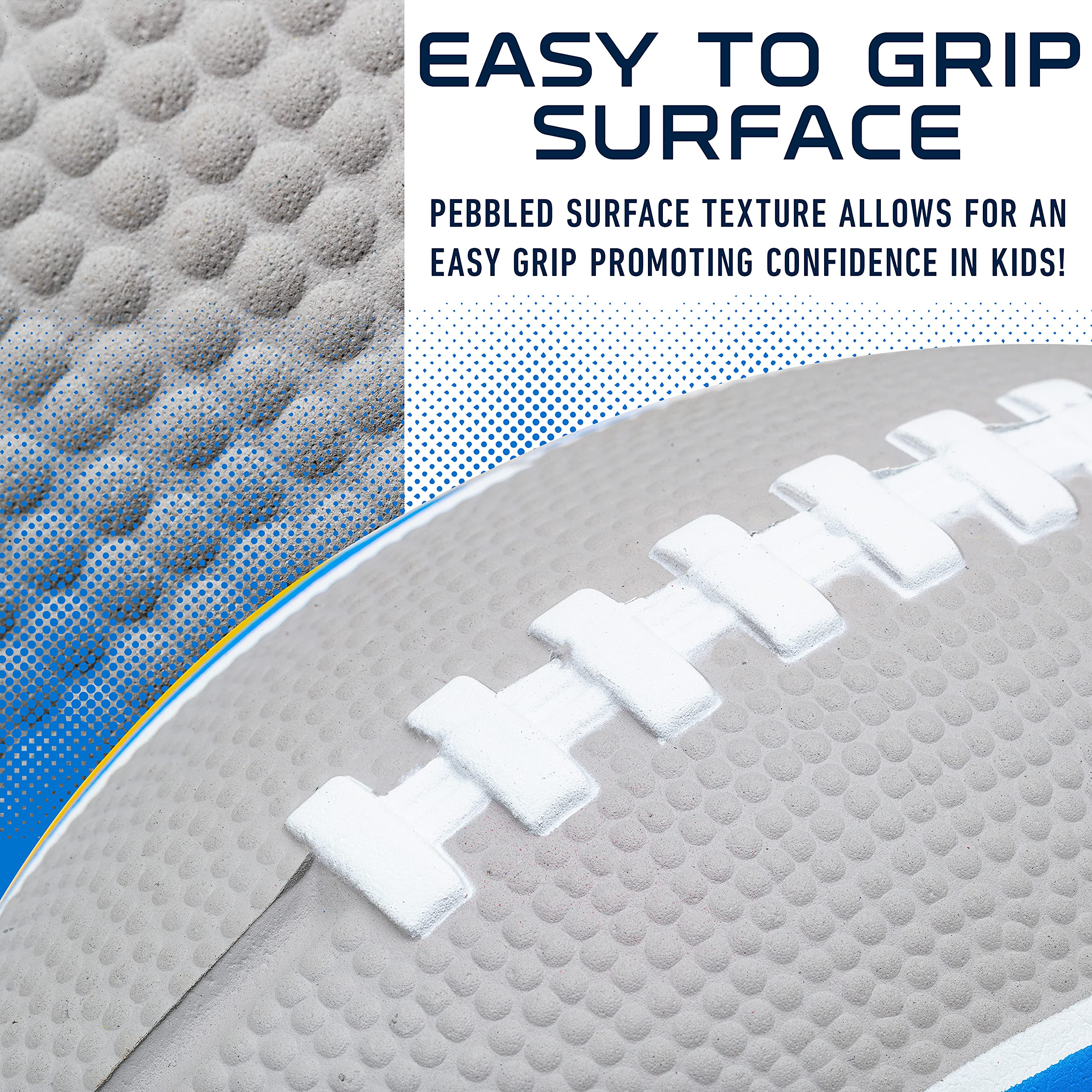 Franklin Sports Nfl Los Angeles Chargers Football - Kids Foam Football - Soft Football - Mini Size - Perfect For Gameday - 8.5''