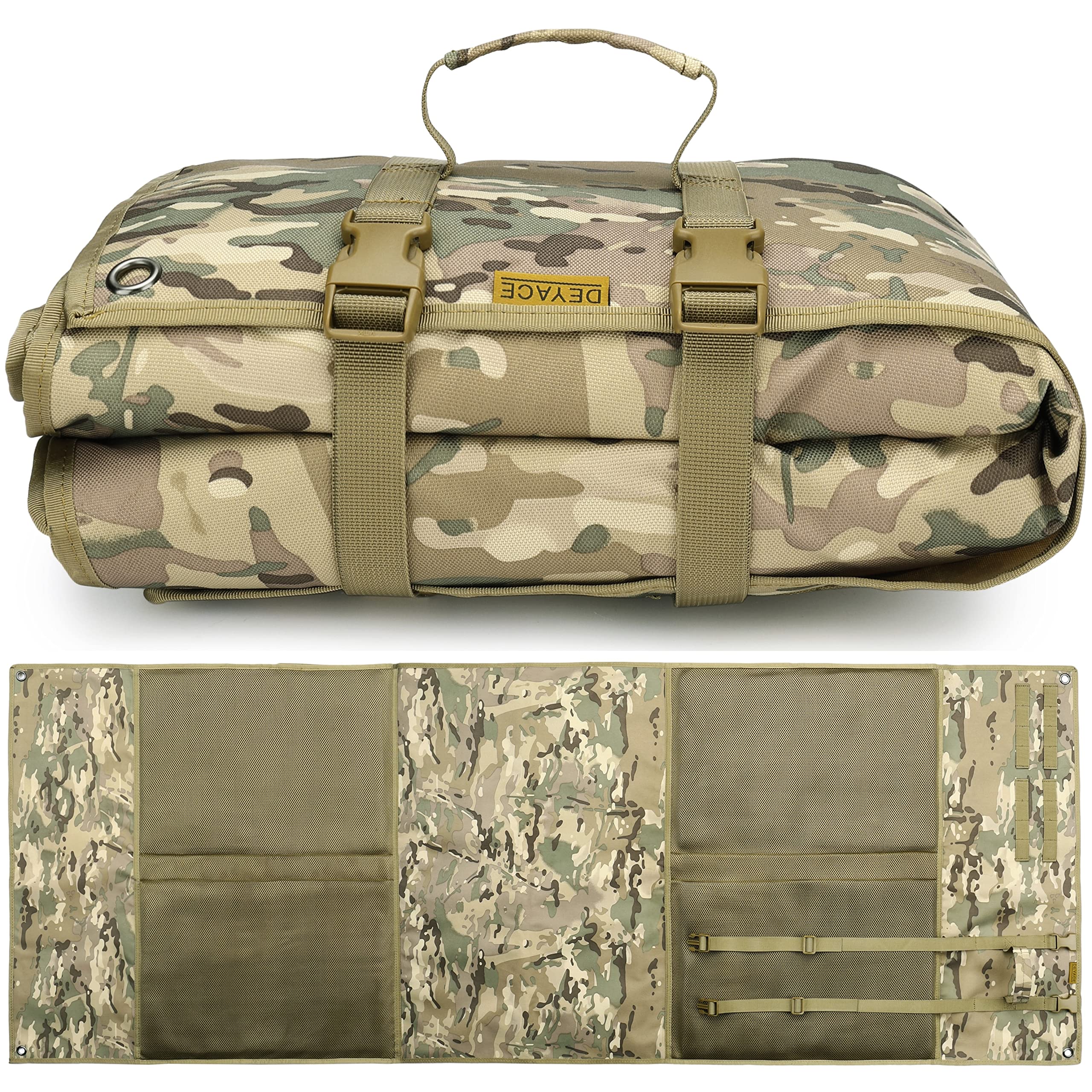 Deyace Shooting Mats Prone Padded, Extra Large Portable Roll Up Shooting Padded Mat For Range Shooting And Hunting (Green)