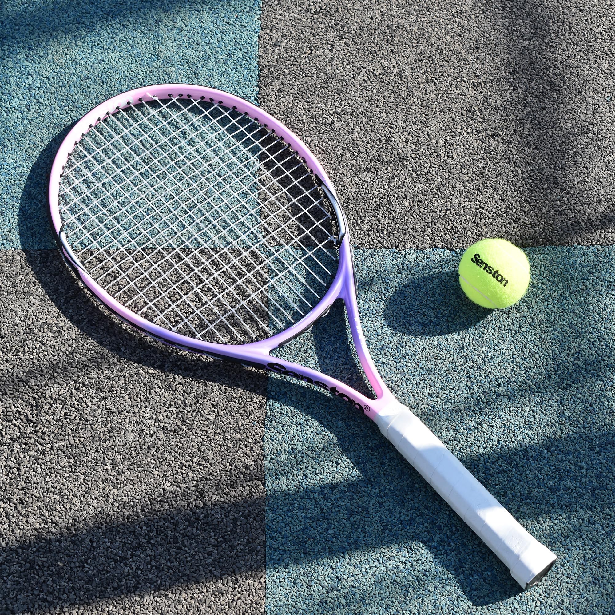 Senston 23'' Tennis Racket For Kids Children Boys Girls Tennis Racquets Kids Tennis Racket Pink Color