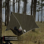Rain Fly By Nocry 12X10 Lightweight Survival Camping Tarp; 100% Waterproof; Makes A Great Backpacking Tarp Or Hammock Shelter; C